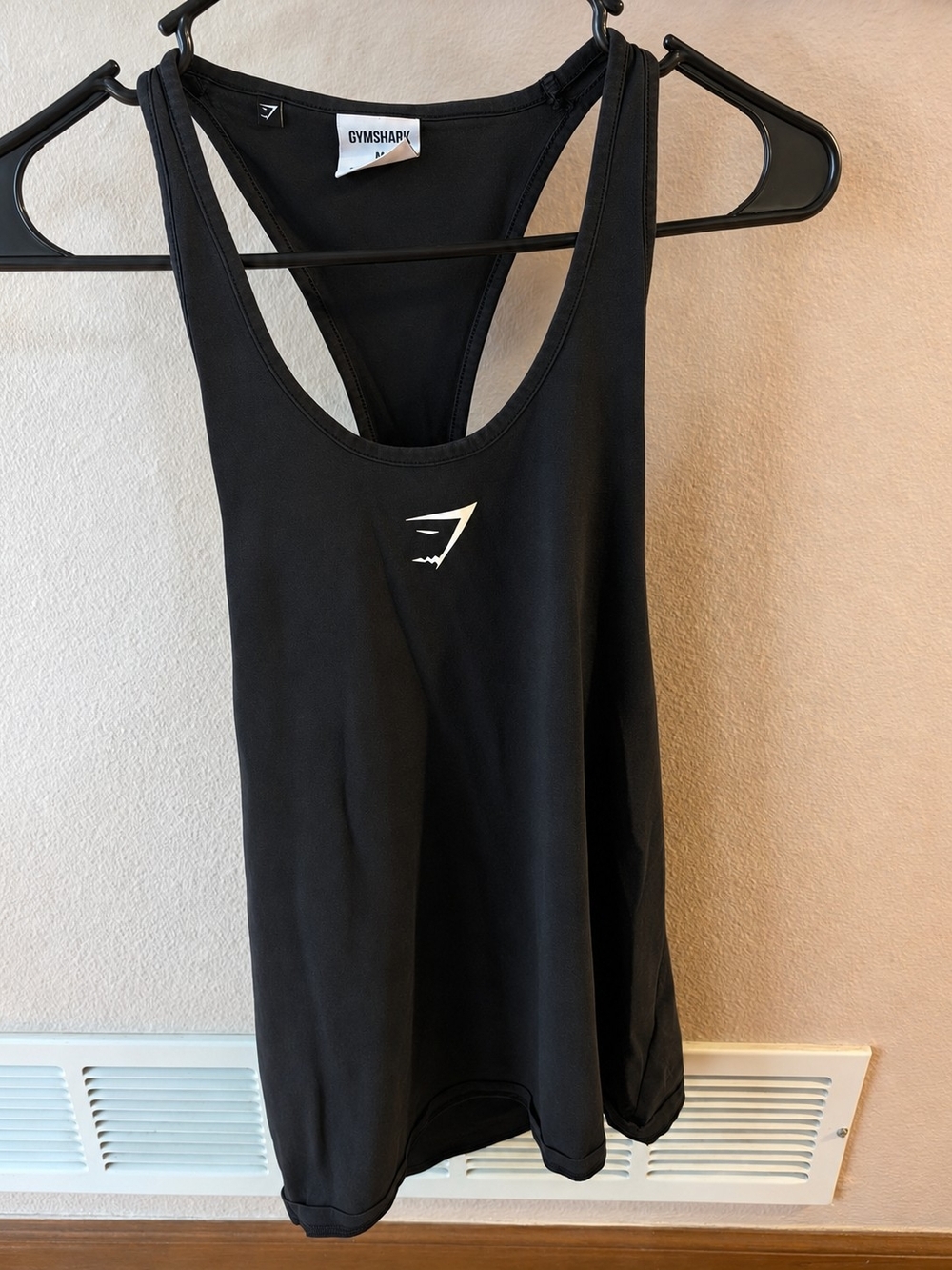 Gymshark Men's Black Racerback Training Tank - Medium